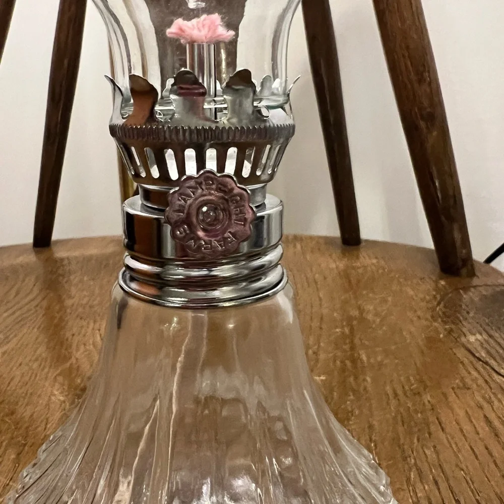Lamplight Farms Elegant Glass Oil Lamp